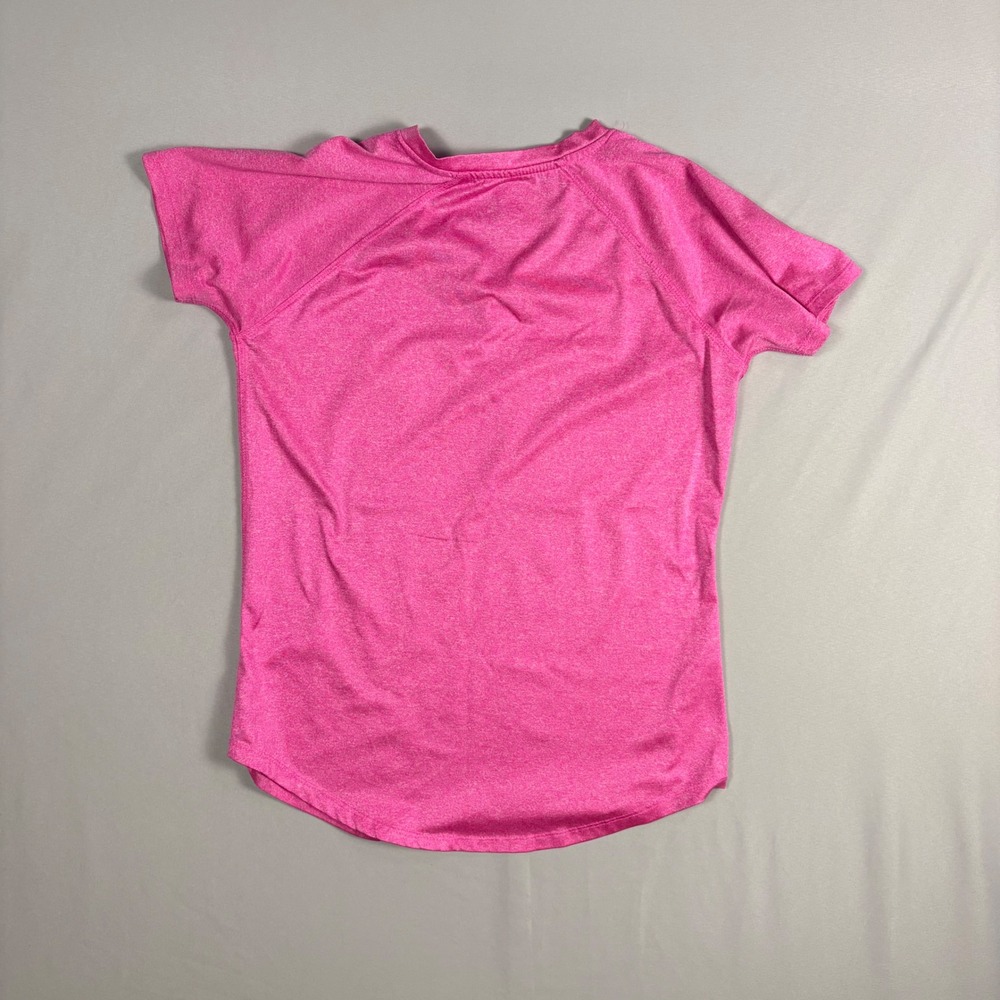 Beverly Hills Polo Club Womens V-Neck Activewear T-Shirt Pink Heather Small - Picture 7 of 7